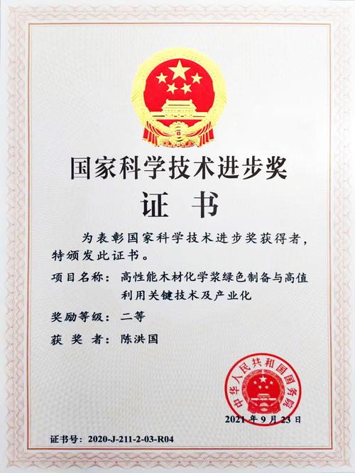 晨鳴紙業(yè)榮獲2020年度國家科學(xué)技術(shù)進(jìn)步二等獎(jiǎng)